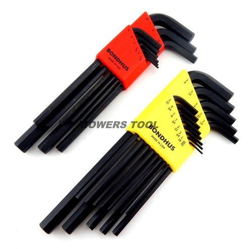 Bondhus 22pc hex wrench set - bondhus,