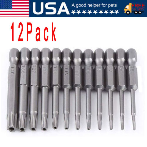 Security torx bit set hex - set,