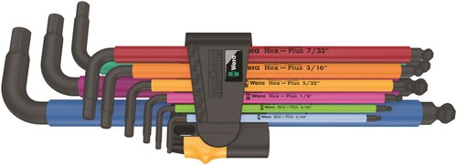 Wera 950 hex plus multicolor - 950/9, hex-plus